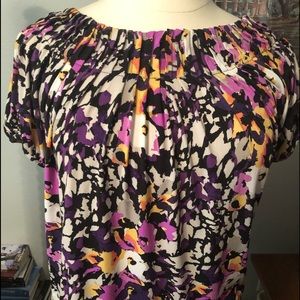 Ruffle neckline multiple colors